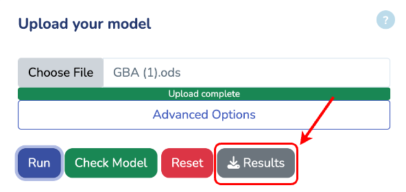 Optimization Results Overview in GBApp